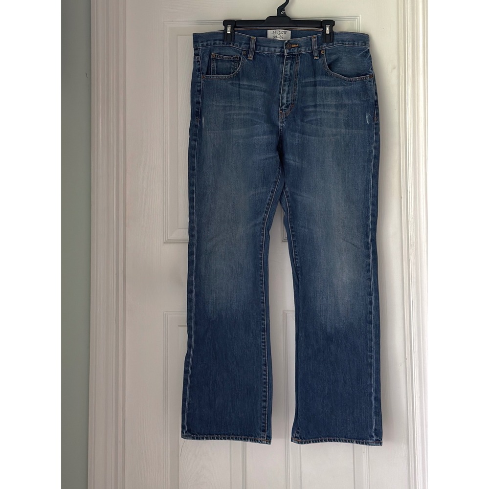 J.Crew Jeans Mens 38x32 Blue Classic Straight Leg 100% Cotton Denim Very Good
